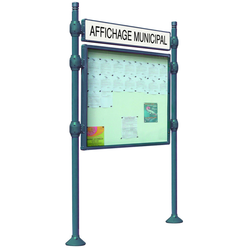 texte sur bandeau " AFFICHAGE MUNICIPAL" pour panneau d'information