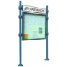 texte sur bandeau " AFFICHAGE MUNICIPAL" pour panneau d'information