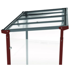 abri bus acier Milan L. 250 ou 500 cm