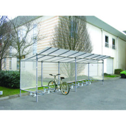 abri cycles extérieur alu