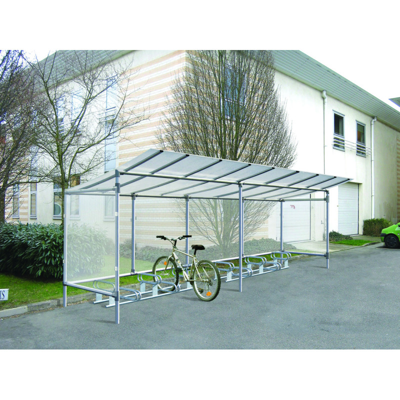 abri cycles extérieur alu