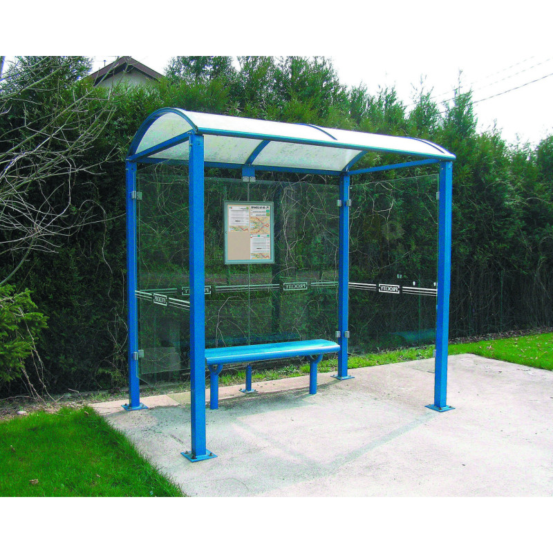 abribus acier Noirmoutier L. 250 ou 500 cm