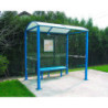 abribus acier Noirmoutier L. 250 ou 500 cm
