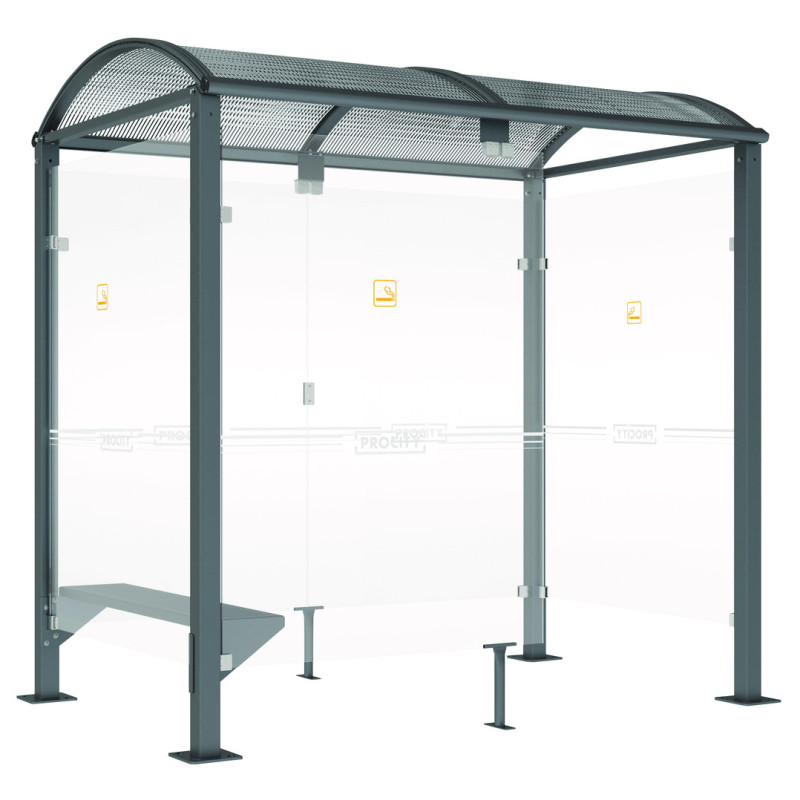 abri fumeur extérieur Oléron L. 250 ou 500 cm