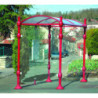 bardage de fond pour abribus Adour et Durance