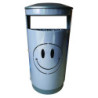 corbeille de propreté acier Smiley