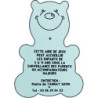 Panneau sur poteau - figurine Ours