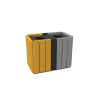 3 bancs recyclés Apollo + 1 corbeille recyclage