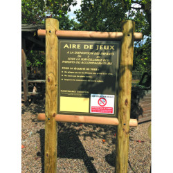 panneau aire de jeux bois