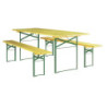 table et banc pliants brasserie