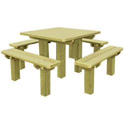 table pique-nique carrée Niro