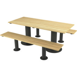 table et bancs extérieurs...