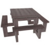 table extérieure carrée Pomari