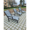chaise longue espace public recyclée