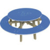 table pique-nique ronde Brunelo