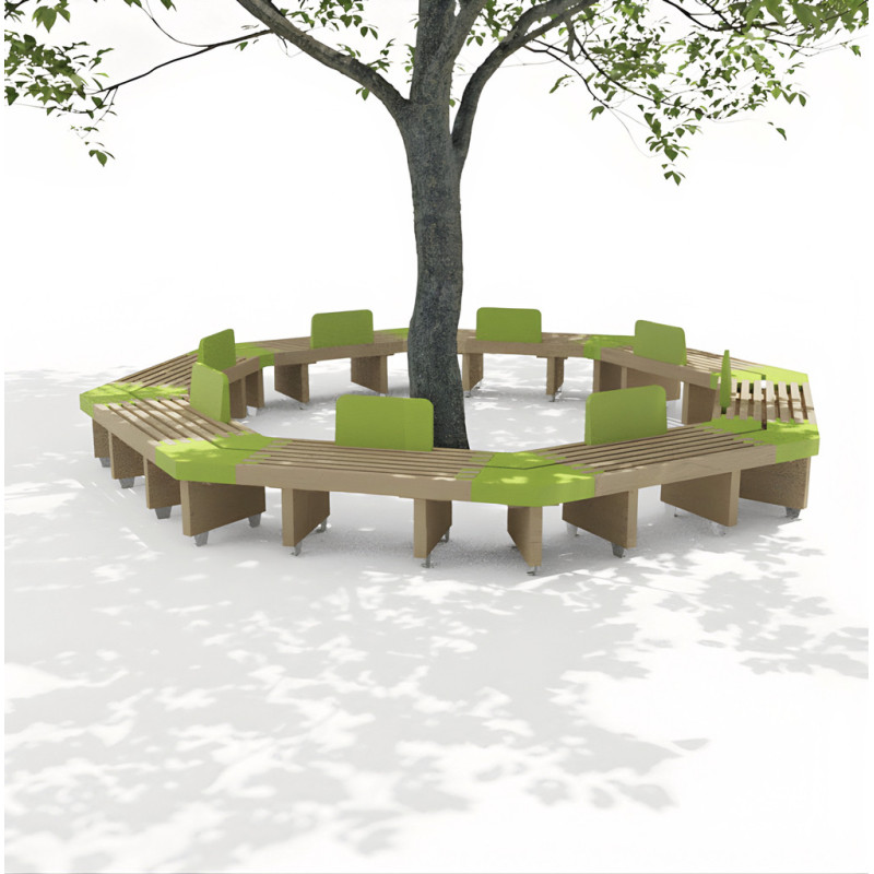 banc tour d'arbre Modulam