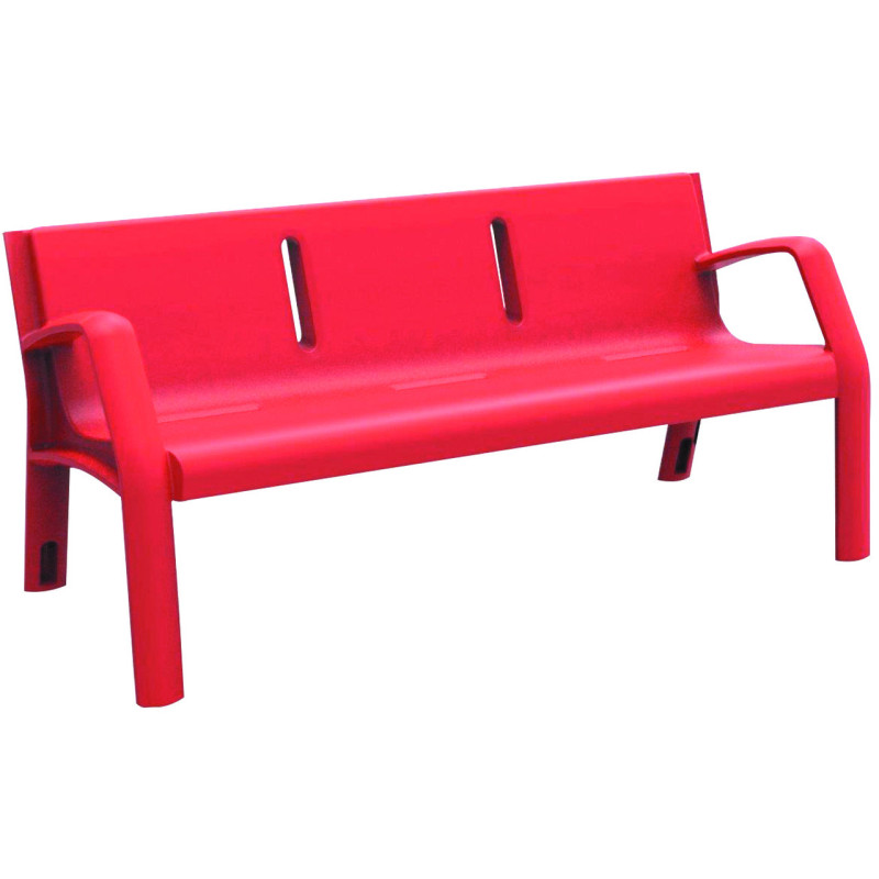banc urbain plastique