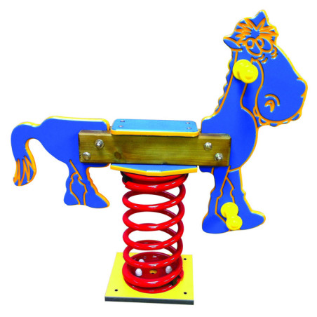 jeu enfant sur ressort parc public