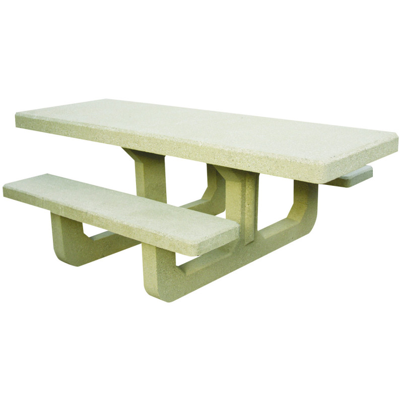 table extérieure béton collectivité