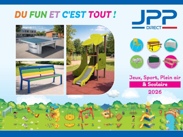 Catalogue JPP Jeux 2026 : les nouveautés pour équiper vos aires de jeux