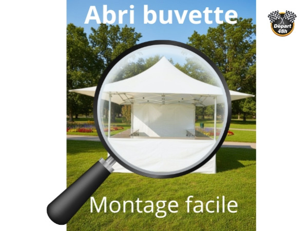 Zoom produit : l’abri buvette 3 x 3 m, la solution rapide pour vos événements